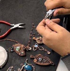 دوره حضوری زیورآلات مفتولی (وایرینگ)